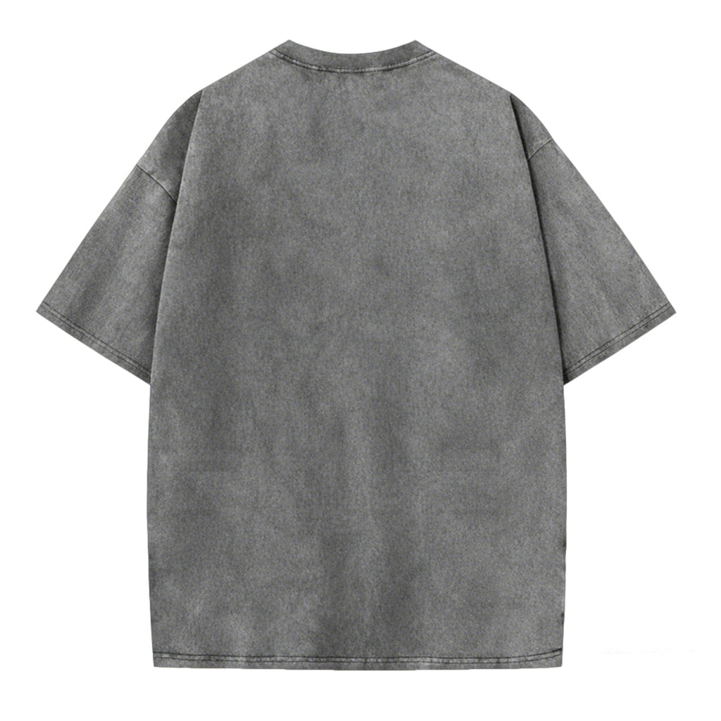 Japanese Graphic Gamer Frog Acid Washed T-Shirt
